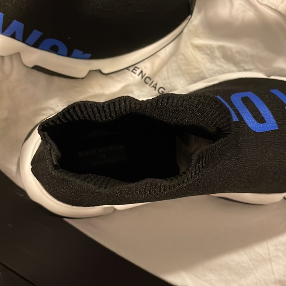 Noir bleu Balenciaga sock sneakers - Picture 9 of 12